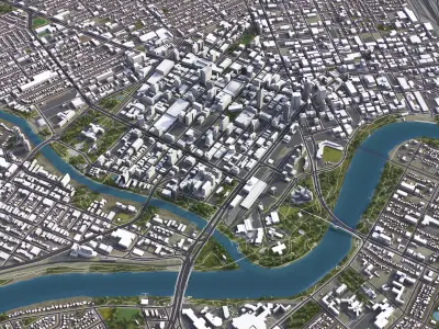 Winnipeg Low-poly 3D model