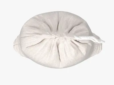 Muslin Bags Cotton Drawstring Bags Sachet Bag 3D model