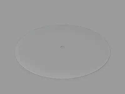Retro Vinyl Disk with 4K Textures Low-poly 3D model