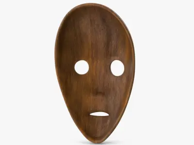  African Mask 7 Wood 