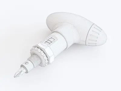 Screwdriver electric 3D model