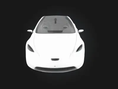 Futuristic Sedan Concept  Sleek Design for Tomorrows Roads 3D model