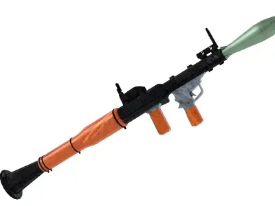 RPG-7 Rocket Launcher 3D model get