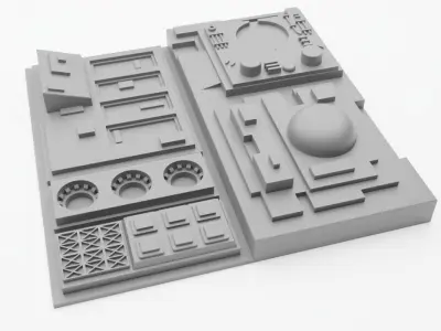 Death Star Tile   Type N 3D print model