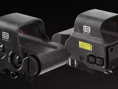 EOTech Holographic Sight EXPS2 Low-poly 3D model