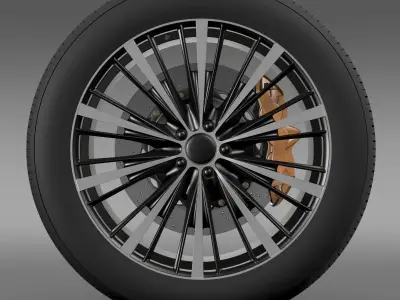 Toyota FT 86 open concept wheel 2014 3D model
