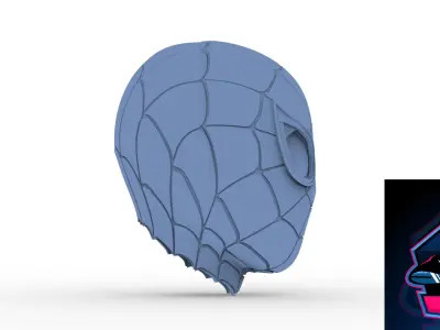 Iron Spiderman Infinity War Helmet ready to 3d print 3D model
