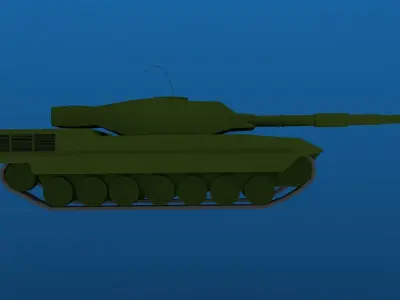 Low-Poly Tank Low-poly 3D model