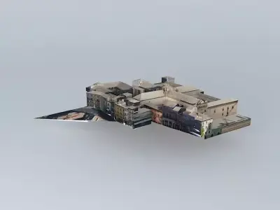 Santa Cruz Museum and Convento de Santa Fe Free 3D model