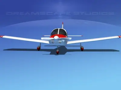 Piper PA-28 V15 3D model