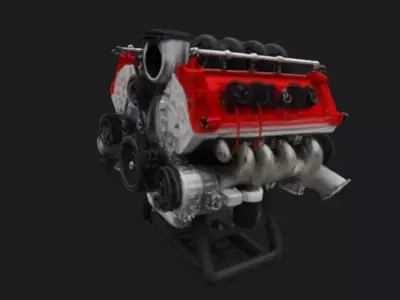 Car Engine 3D Model 3D model