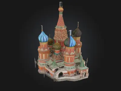Cathedral of Colors  A Vivid Sanctuary of Light and Imagination 3D model