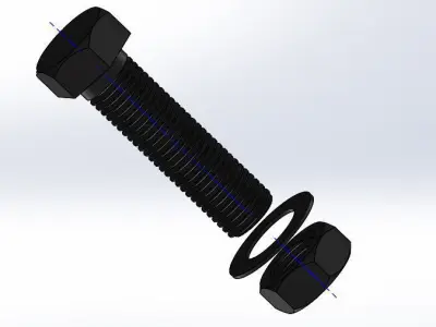 M16 bolt 3D model