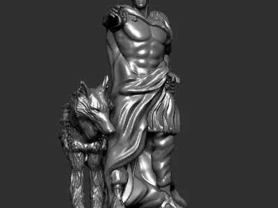 Chess board game THE KING 3D print model
