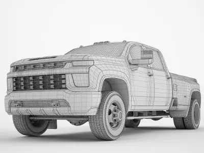 Pickup Truck Generic 02 3D model