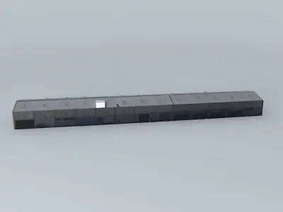 Another hangar in LAX, LA, CA, USA Free 3D model
