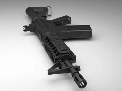 M4A1 Game Ready ar - rifle Free 3D model