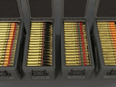 20mm Medium caliber rounds 3D model
