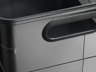 Aluminum Container 001 M 3D model