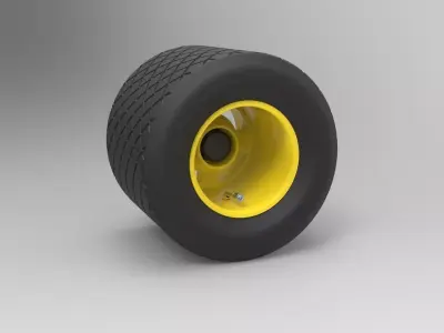 Wheel from cart 3D model
