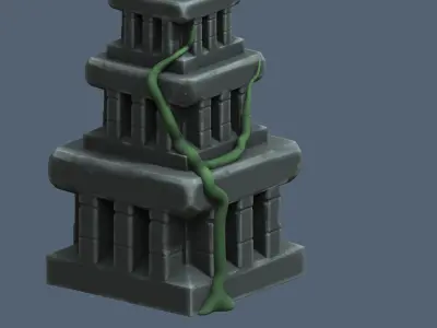 templo maya 3D model