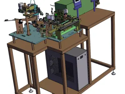 Six-Station Electronic Component Testing Equipment  3D model
