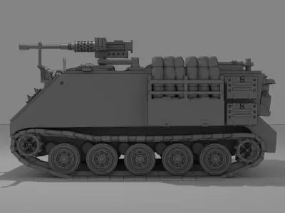IDF M113 APC equipped with 50 Cal MG 3D print model