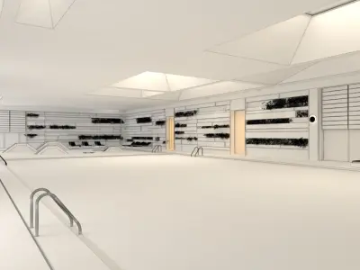 Swimming Pool 3D model 37