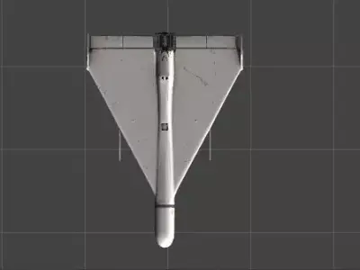 Shahed 136 Iran Drone Low-poly 3D model