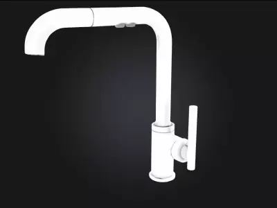 Chrome Kitchen Faucet Modern Functional Design for Everyday Use 3D model