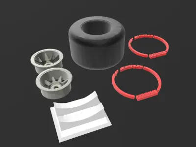 Formula 1 tyre early years till 2021 3D print model purchase