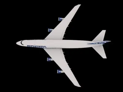 Boeing 747 Low-poly 3D model