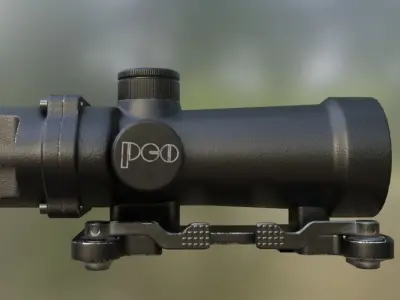 DCM-1 Szafir Scope Low-poly 3D model