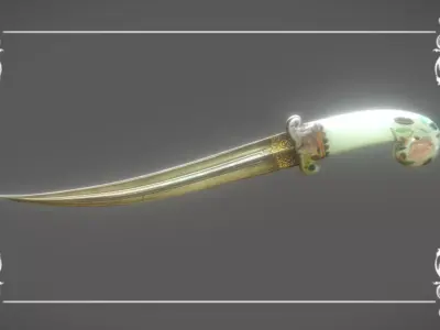 Peacekeeper Dagger Low-poly 3D model