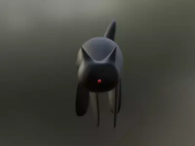 The First Half-baked Cat 3D model Free 3D model