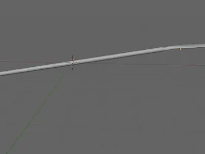Low poly oar Low-poly 3D model