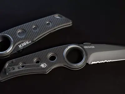 Gerber Tactical Remix Knife Low-poly 3D model