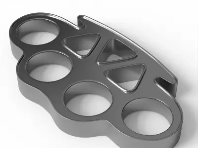 Brass Knuckles 3D model buy