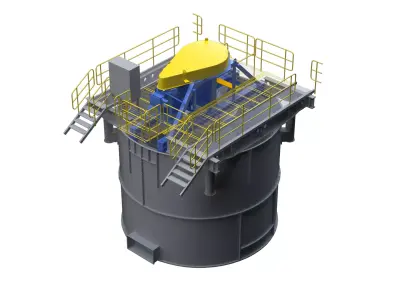  Industrial Vertical Crusher  3D model