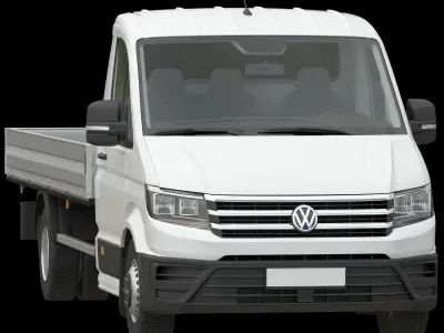VW Crafter 2 Flatbed Truck MAXI 50 3D model