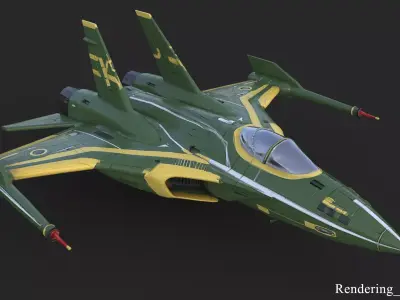 Fighter  jet High Detail  3D model