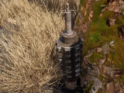 Soviet Union WW2 POMZ Anti-Personnel Mine 3D model
