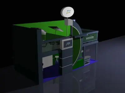 Industrial Stand 02 3D model