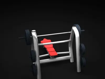 Bench Horizontal DR 3D model
