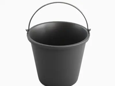 Industrial Plastic Bucket B 01 3D model