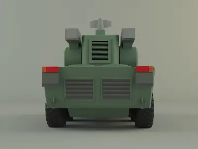 Anti aircraft Surface to air missile SAM 3D model