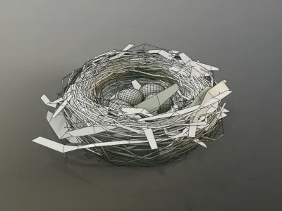 Bird Nest 3D model 3