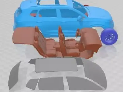 Volkswagen Taos 2022 Printable Car  3D print model