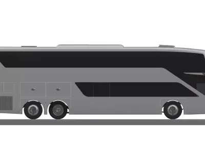 Diamante Double Decker Concept Prototype Low-poly 3D model