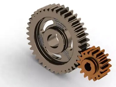 Spur Gear Paramertrized Model CATIA v5 original model 3D model